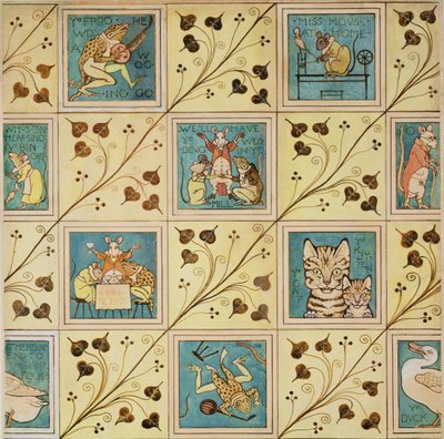 Design for nursery wallpaper by Charles Francis Annesley Voysey